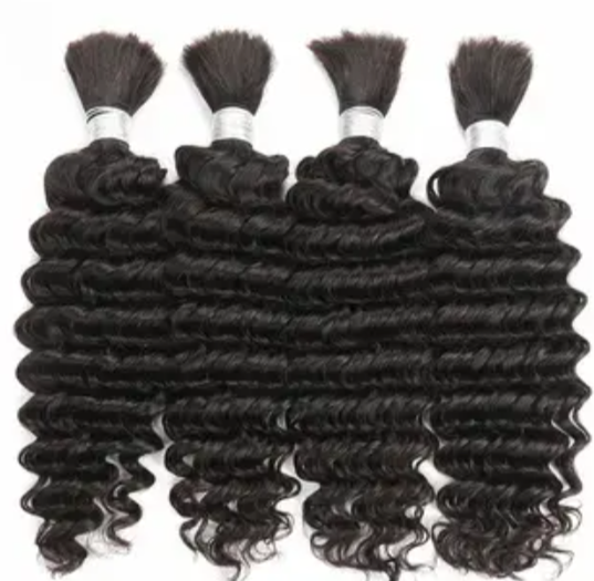 100% Virgin Bulk Hair - Perfect for Goddess Braids, Boho Braids and Braiding Styles