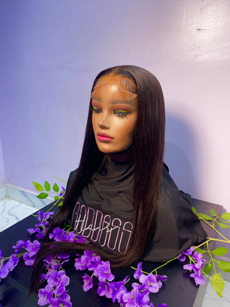 Buss Down Wig Available - Middle Parting Buss down Wigs